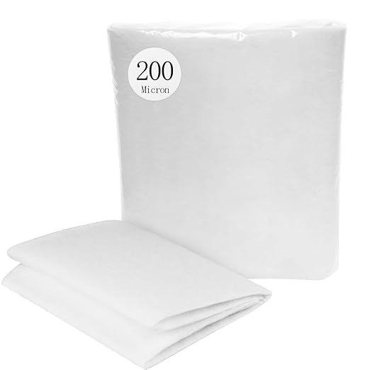 Pawfly 200 Micron Fine Aquarium Polishing Filter Pad, High Density Filter Media by Pawfly