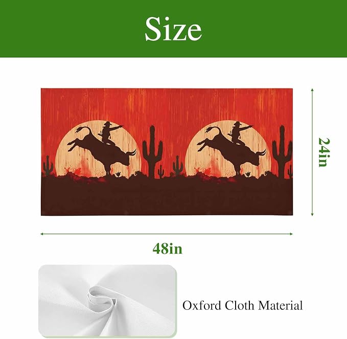 Fluorescent Light Covers for Drop Ceiling Western Cowboys Horse Riding on Red - Image 9