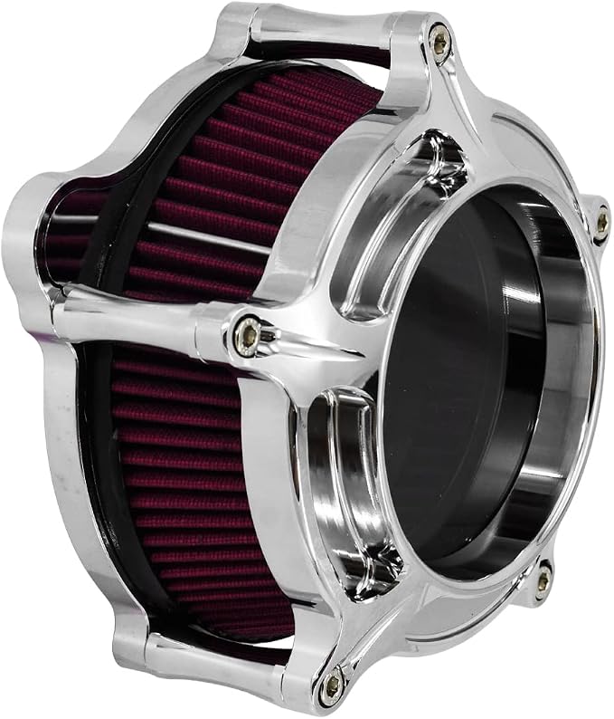 HDBUBALUS Motorcycle Air Filter Cleaner Intake Filter System Kit - Image 2