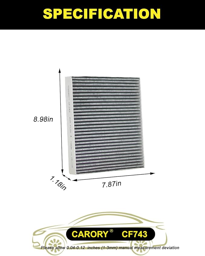 Cabin Air Filter w/Activated Carbon - Image 2