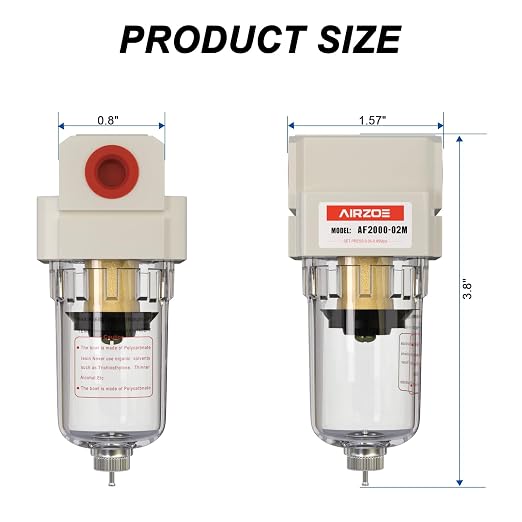 AIRZOE 1/4" NPT Air Dryer for Compressor - Image 2
