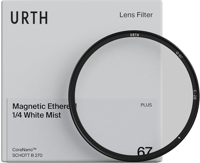Urth 43mm Magnetic Ethereal White Mist ¼ Diffusion Lens Filter — Cinematic by Urth