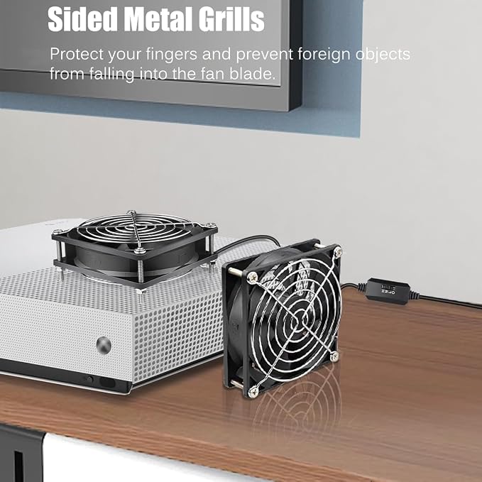 GDSTIME 5V USB 90mm Fan with Speed Control, 92mm x 92mm x 25mm Brushless DC PC - Image 4