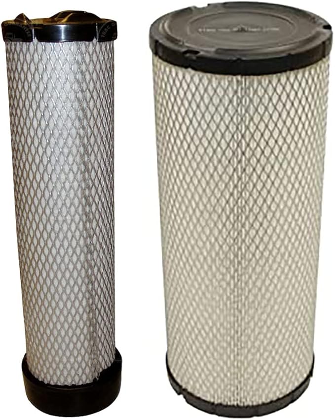 RAParts Air Filter Element Kit 600-185-1320 600-185-1310 Fits Komatsu D20A-7 by ReliableAftermarketParts