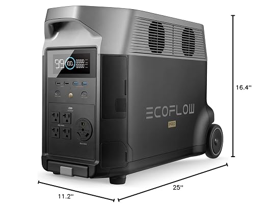 EF ECOFLOW Portable Power Station 3600Wh DELTA Pro, 120V AC Outlets x 5 - Image 10