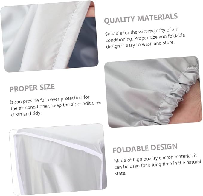 Happyyami Air Conditioner Hood Air Conditioner Cover Weatherproof Easy to Clean - Image 5