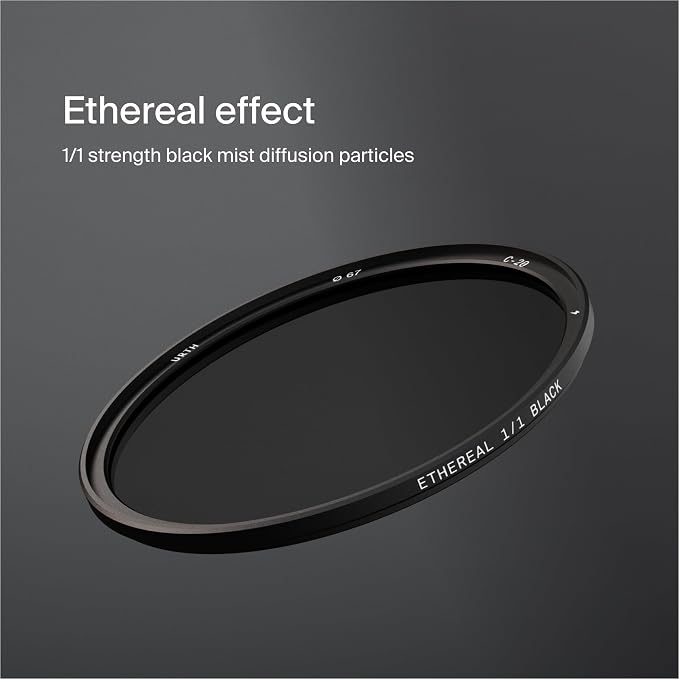 Urth 62mm Magnetic Ethereal Black Mist ¹⁄₁ Diffusion Lens Filter — Cinematic - Image 2