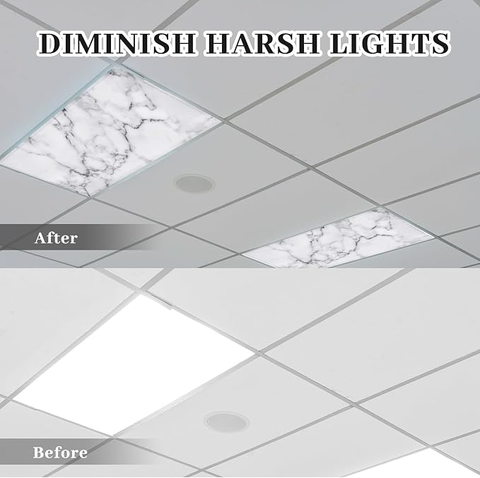 Hortsun 4 Pack 4 x 2 Feet Fluorescent Light Covers, Magnetic Light Filters - Image 3