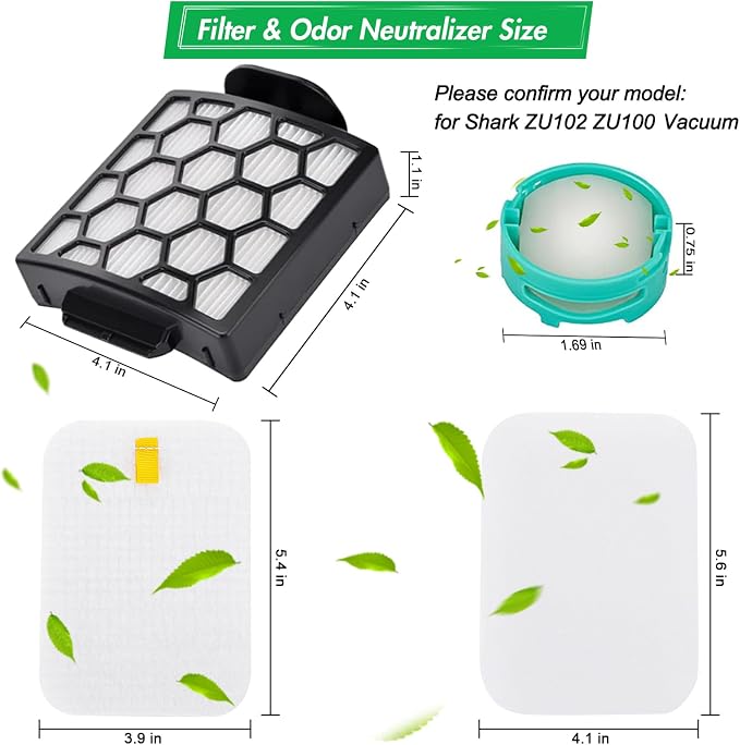 ZU102 Filter for Shark ZU100 Odor Neutralizer Cartridges for Shark ZU100 ZU102 - Image 4