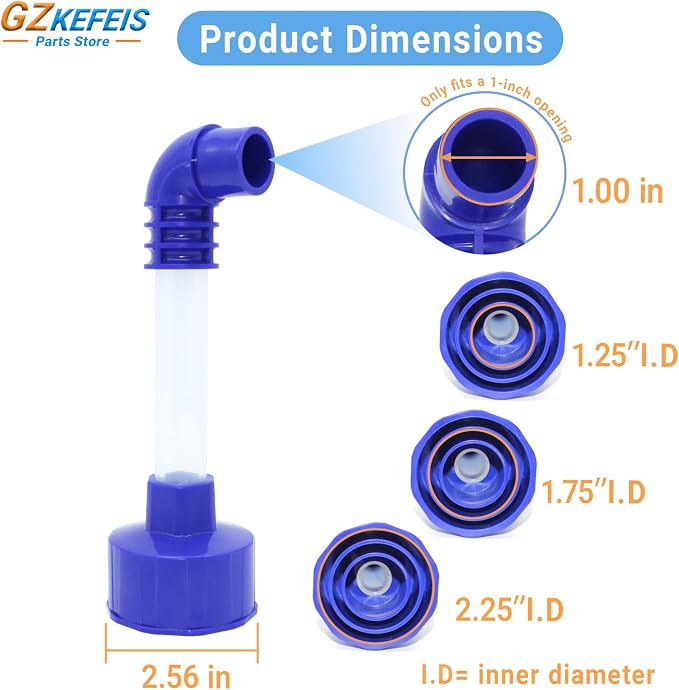 AC Drain Line Cleaner Tool, Universal HVAC to PVC Adapter - Image 2