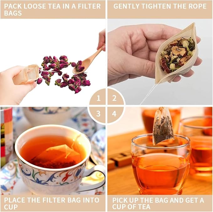 300pcsTea Filter Bags, Tea Bags - Image 3