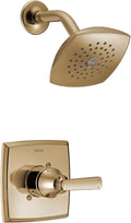 Delta Ashlyn 14 Series Shower Faucet Set, Brushed Gold Shower Head and Handle Set, Valve Trim Kit Champagne Bronze T14264-CZ (Valve Not Included)