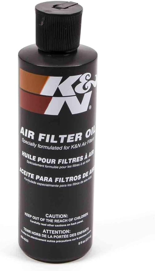 K&N Air Filter Oil: 8 Oz Squeeze Bottle; Restore Engine Air Filter Performance by KNEngineeringInc