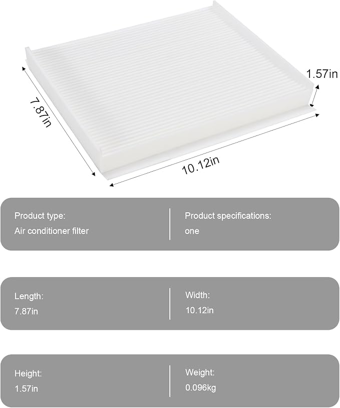 Cabin air filter Compatible for Expedition, F250 SUPER DUTY, F350 SUPER DUTY - Image 5