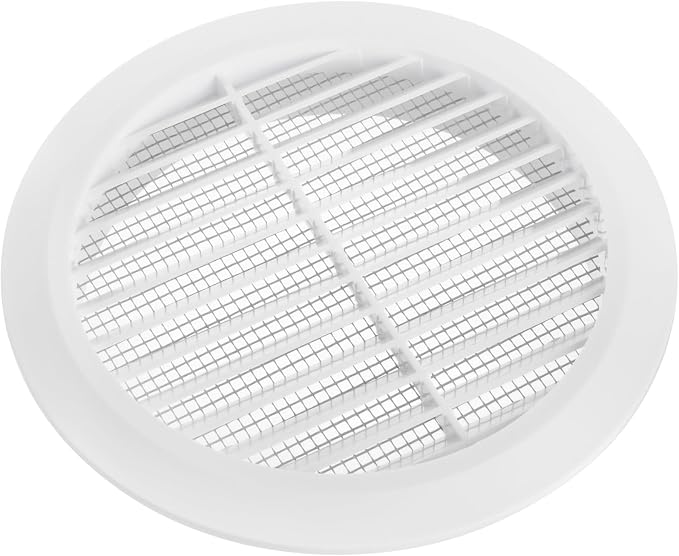 White 5" Inch Round Ventilation Grille - Image 3