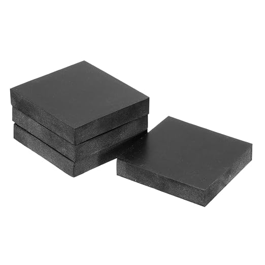 M METERXITY 4-Pack Rubber Anti Vibration Pads 2" Non-Slip Square Vibration by MMETERXITY