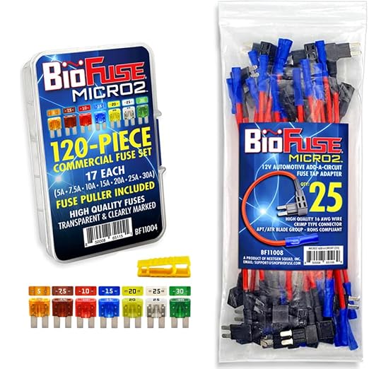 Micro2 APT ATR Pro Series Commercial Bundle: 25-Piece Add-a-Circuit Fuse Tap by BioFuse