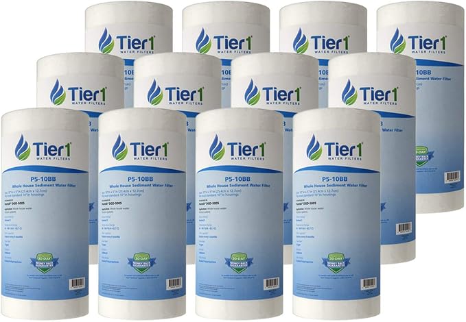 Tier1 5 Micron 10 x 4.5 Water Filter | Spun Wound Polypropylene Whole House by Tier1