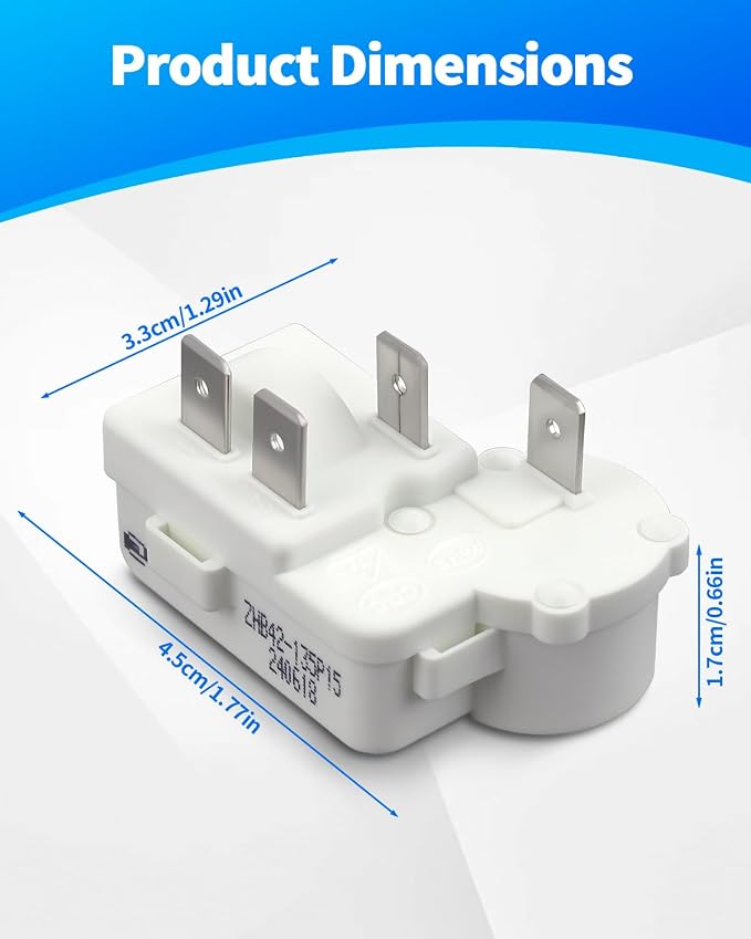 4Pin Refrigerator Over Load Protector Compressor PTC Starter Relay, Freezer - Image 2