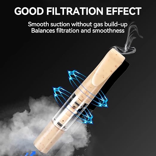 Cigarette Filters Wheat Straw 12pcs Cigarette Holder Reusable Clean Tar Tobacco - Image 6