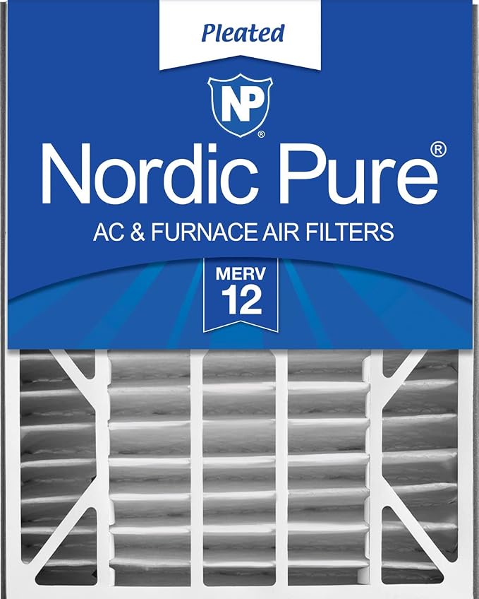 Nordic Pure 20x25x5 Air Bear Replacement 259112-102 MERV 12 Air Filter 1 Pack by NordicPure