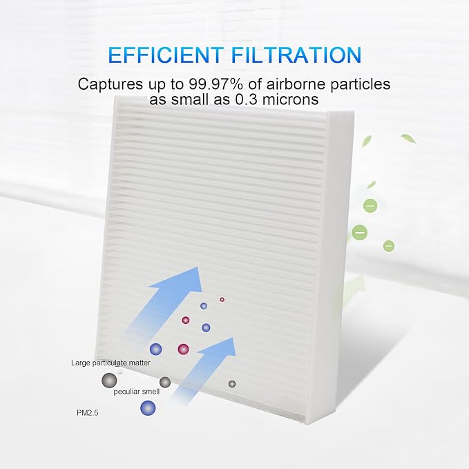 Cabin Air Filter with Activated Carbon, Compatible with CP285, Toyota Camry - Image 2