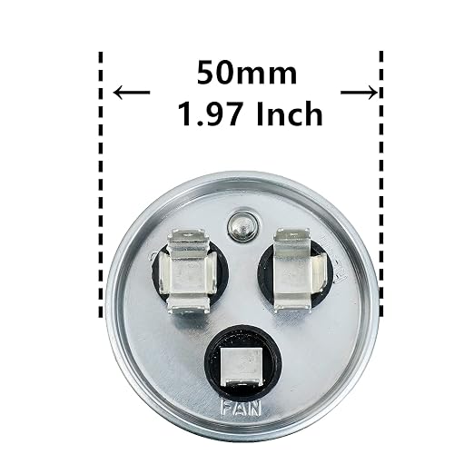 BOJACK 45+5uF 45/5MFD ±6% 370V CBB65 Dual Run Circular Start Capacitor - Image 2