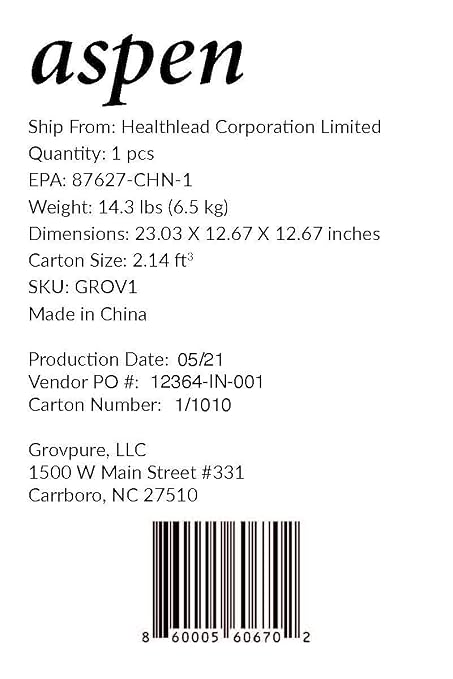 Aspen H13 HEPA and UVC GERMICIDAL AIR Purifier - Image 3