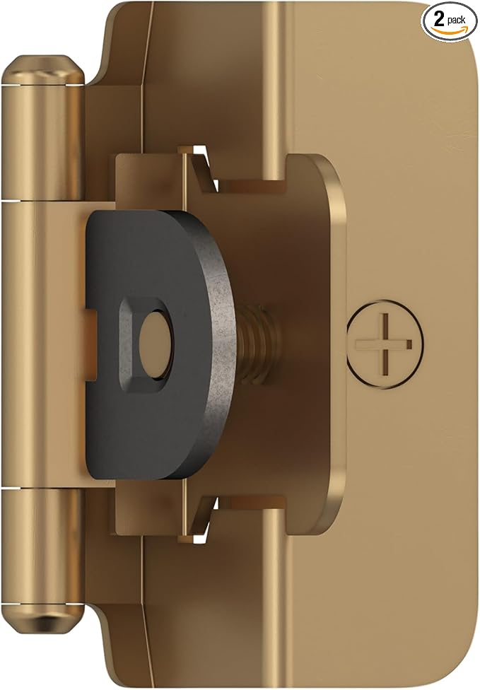Amerock BPR8704CZ | Cabinet Hinge | 1/2 in Overlay Double Demountable | by Amerock