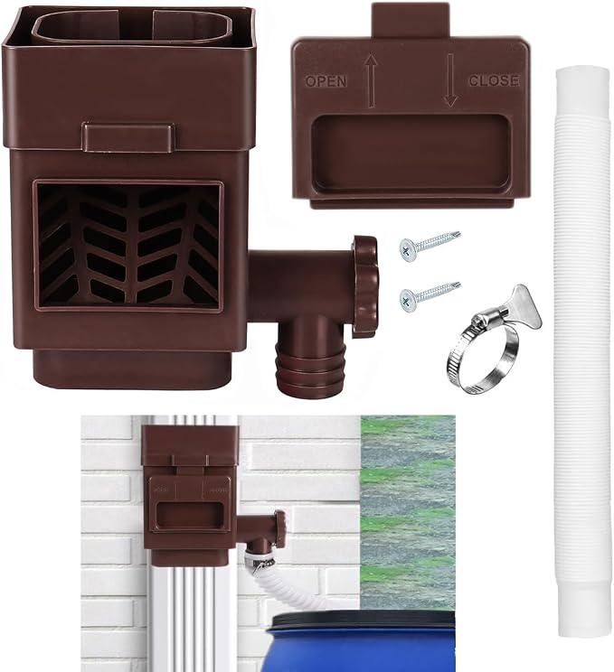 Rain Barrel Diverter Kit, Downspout Diverter Fits by MISDENK