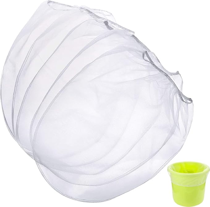 Paint Strainer Bags White Fine Mesh Filters Bag Bucket Elastic Opening Strainer by Boao