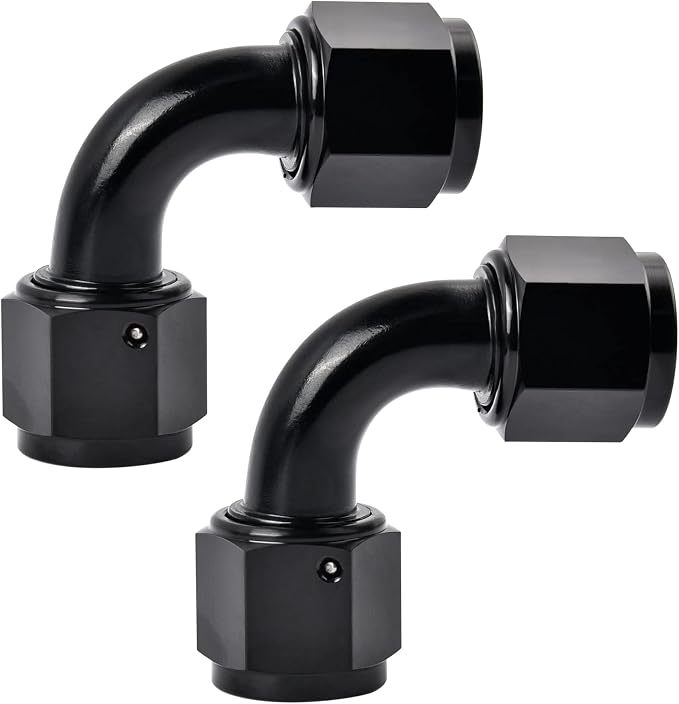 EVIL ENERGY 8AN Female to 8AN Female 90 Degree Swivel Coupler Union Fitting by EVILENERGY