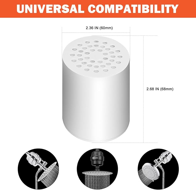 HarJue 15 Stage Shower Filter Replacement Cartridge, Universal High Output - Image 2