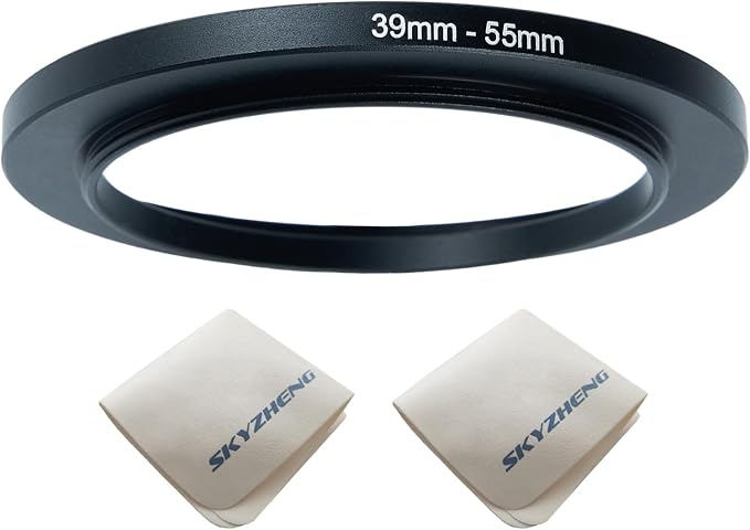 39mm Lens to 55mm Camera Lens Adapter 39mm to 55mm Step Up Ring Adapter Ring by SKYZHENG