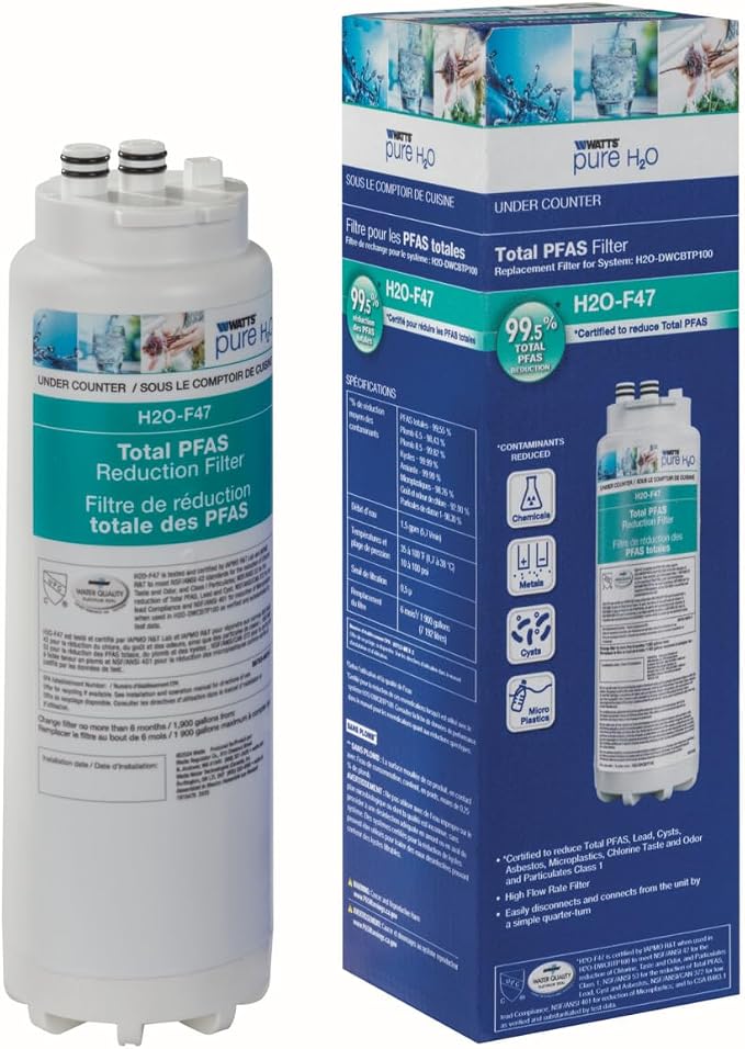 Watts Premier H2O-F47 Quick-Change Total PFAS Reduction Under Counter Water by WattsPremier