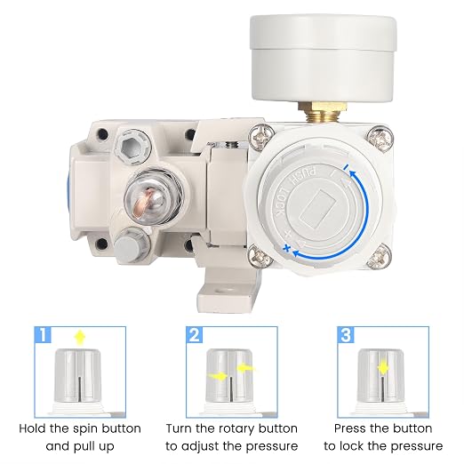 1/4 Inch NPT Compressed Air Filter Air Pressure Regulator Water-Oil Separator - Image 6