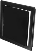 8" x 8" Black Plastic Access Panel - Wall Access Door for Plumbing, Electricity, Heating, Alarm Services