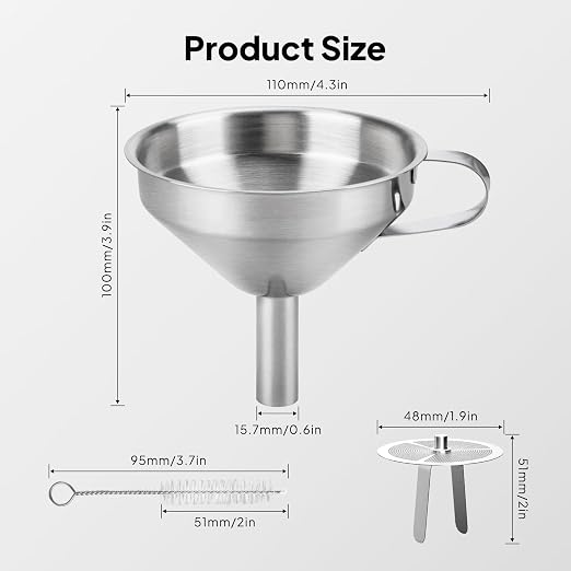ELEGOO 3D Stainless Steel Funnel, Metal Funnel - Image 7