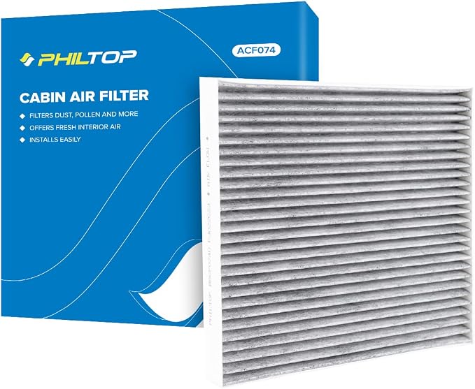 PHILTOP HEPA Cabin Air Filter w/Activated Carbon, Compatible by PHILTOP