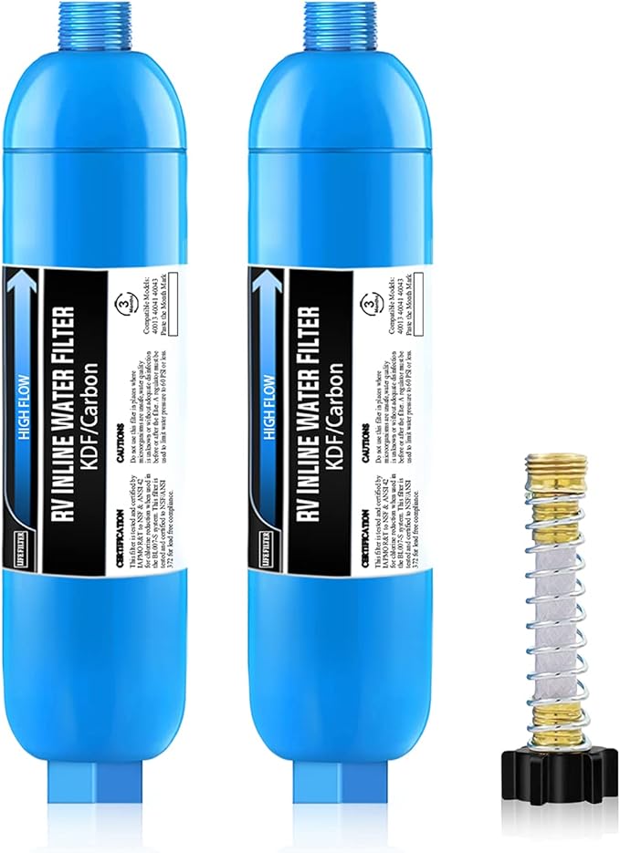 RV Inline Marine Water Filter, Bad Taste, Odor by Lifefilter