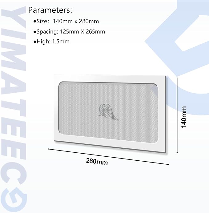 Dust Filter PC 280mm Magnetic Fan Dust Mesh Filter - Image 4