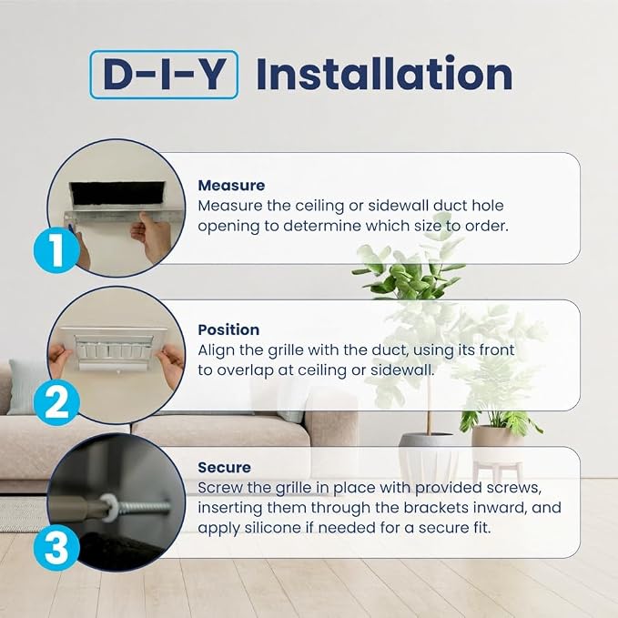 24x10 Aluminum 1-Way Air Vent Cover Wall Ceiling Register Multi-Shutter Damper - Image 9