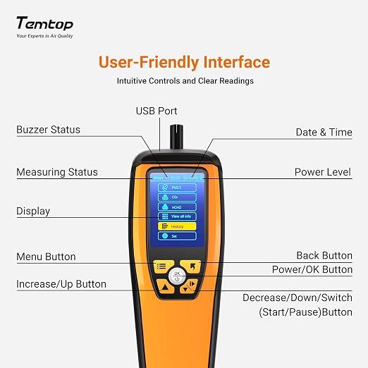 Temtop Advanced Air Quality Monitor - Image 7