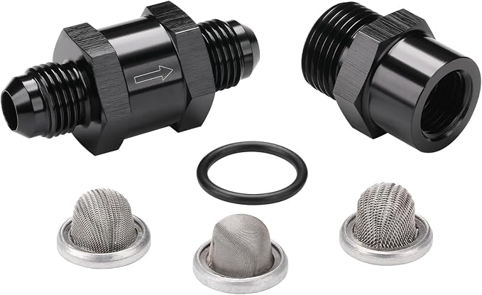 6AN Inline Fuel & Oil Feed Filter Set by Podavelle