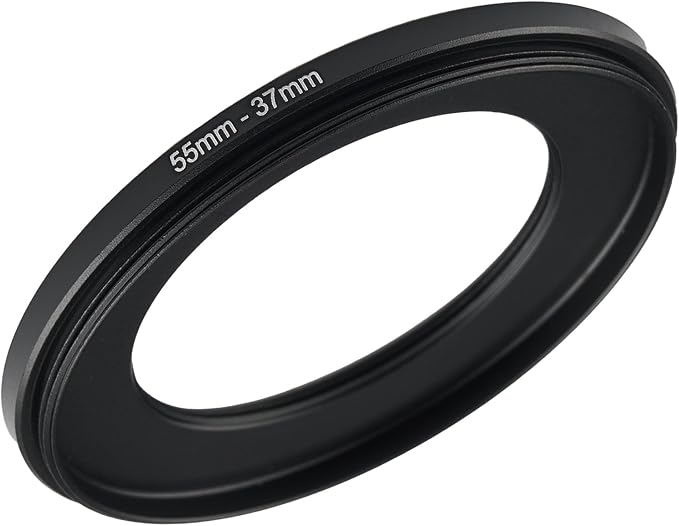 55mm to 37mm Step Up Ring Filter Adapter Black Metal Step up Adapter Rings by Unknown