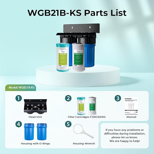 iSpring Heavy Metal Whole House Water Filter System, Sediment & Odor, 5-Layer - Image 6