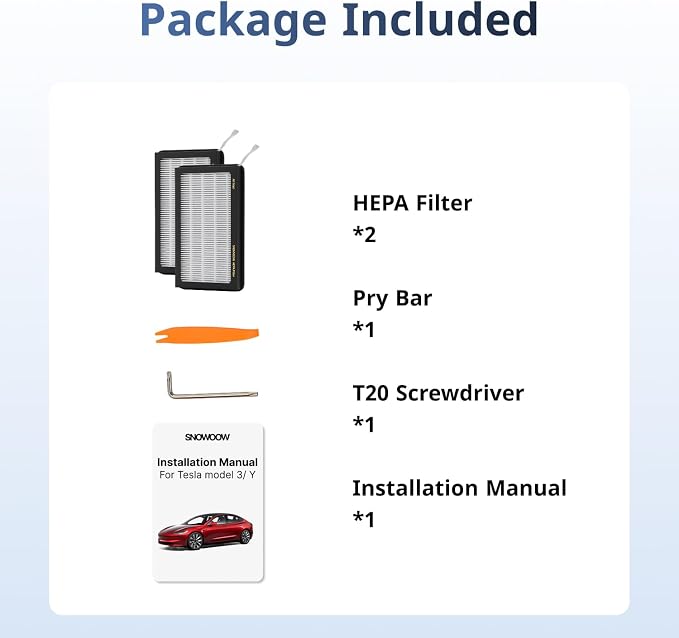 Tesla Model 3/Y HEPA Cabin Air Filter 2 Pack - Image 7