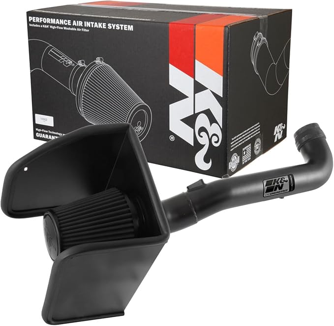 K&N Cold Air Intake System: Dry-Flow Air Filter, Increase Performance & Towing: by KNEngineeringInc