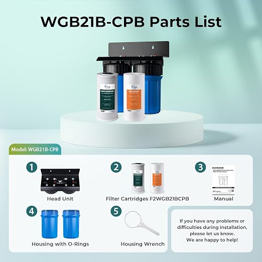 iSpring WGB21B-CPB 2-Stage Whole House Water Filtration System Reduces Cadmium - Image 6