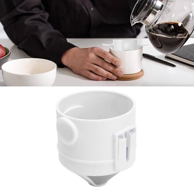 Foldable Portable Stainless Steel Coffee Filter Cup Ultra Fine Drip Tool - Image 3